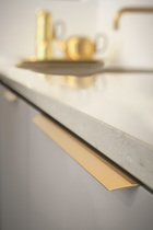 Furnipart - Blaze 2 - greb i aluminium børstet messing CC2x160mm L350mm B3